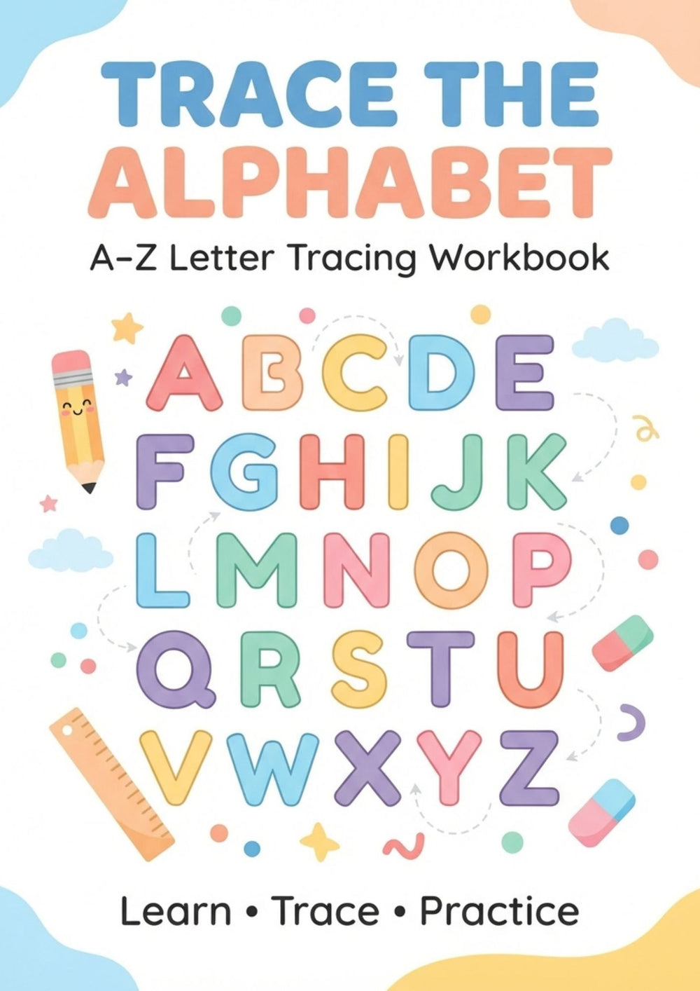 Je Trace &amp; Je Colorie l’Alphabet – Apprends à Écrire de A à Z : – page 26