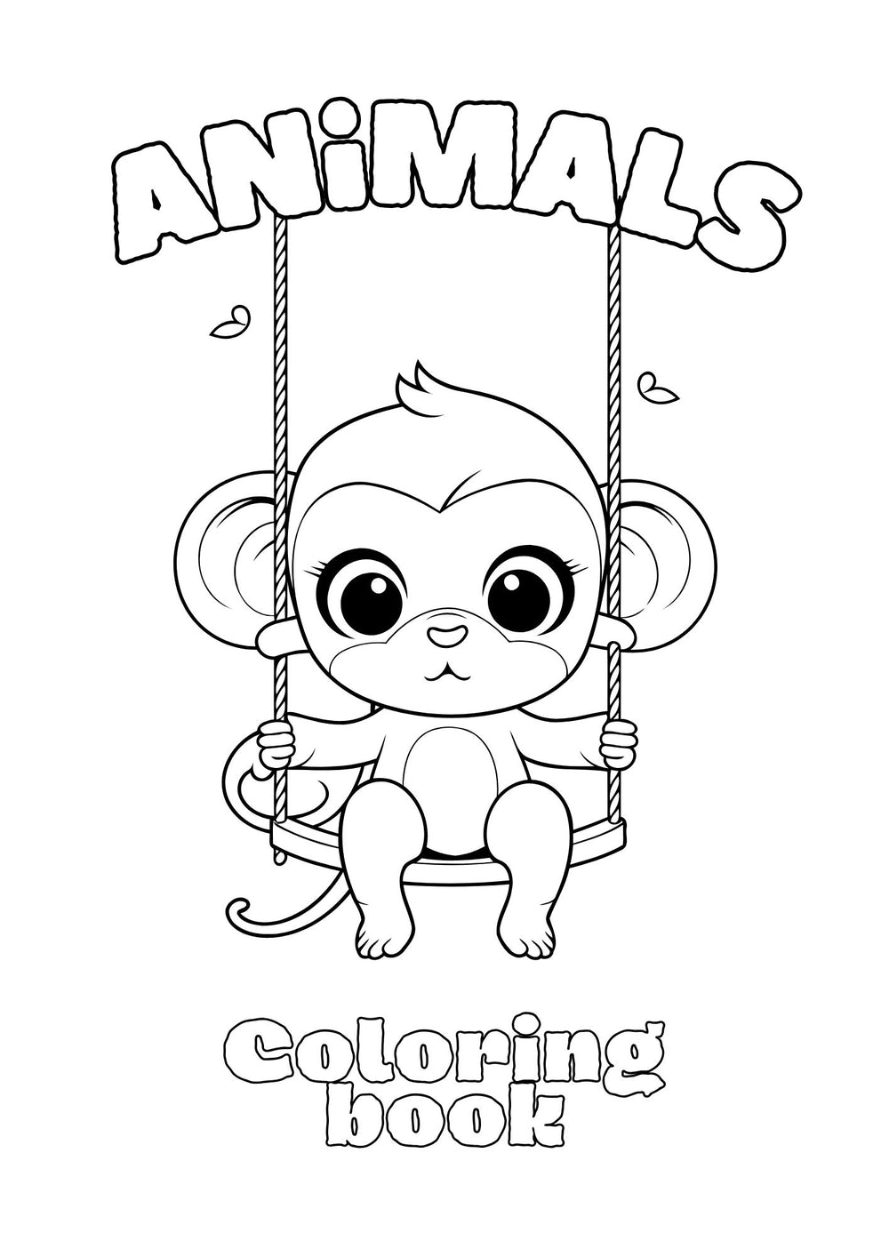 Cahier de coloriage animaux mignons – page 1