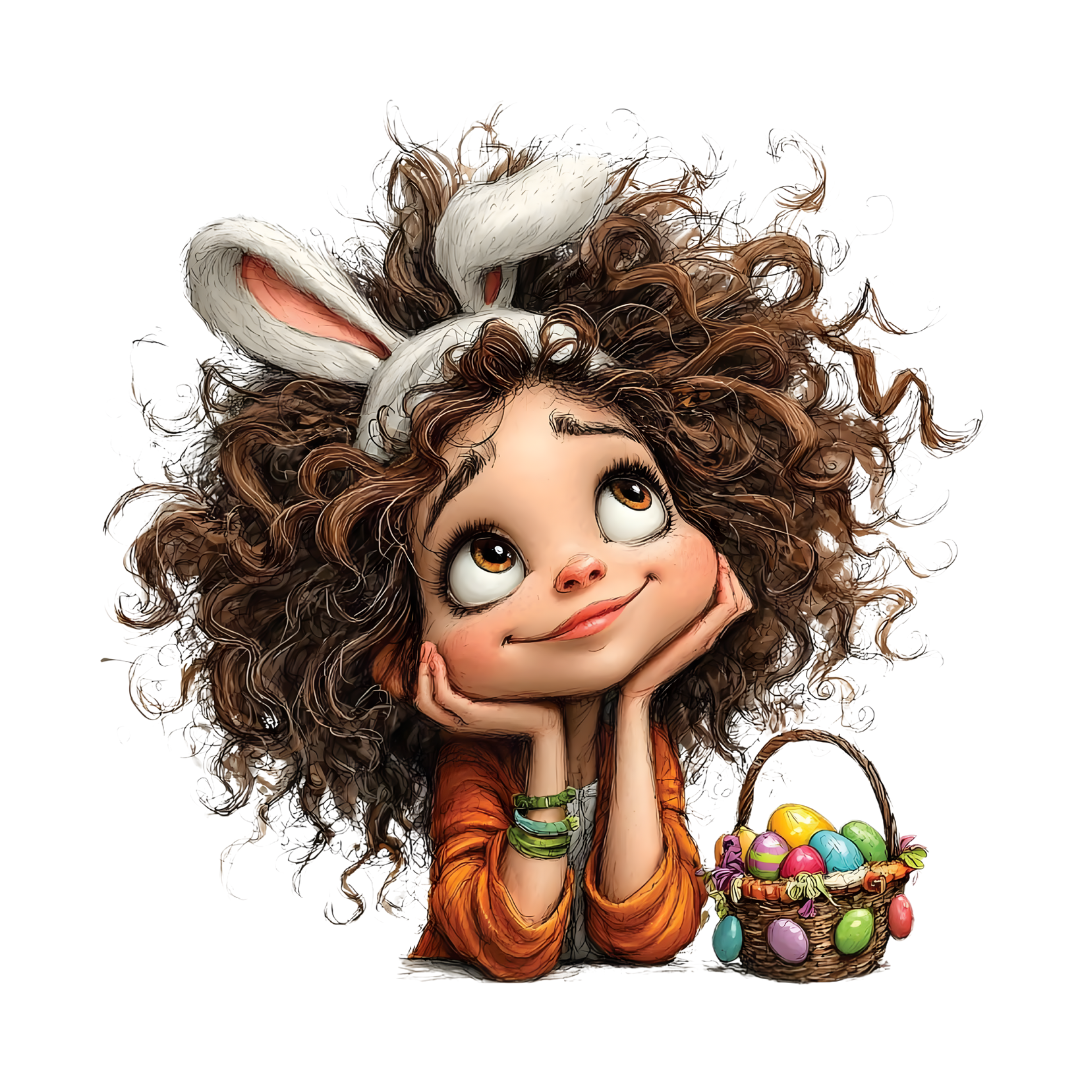 Girl Clipart Bundle – 15 Cute Illustrations PNG SVG PDF
