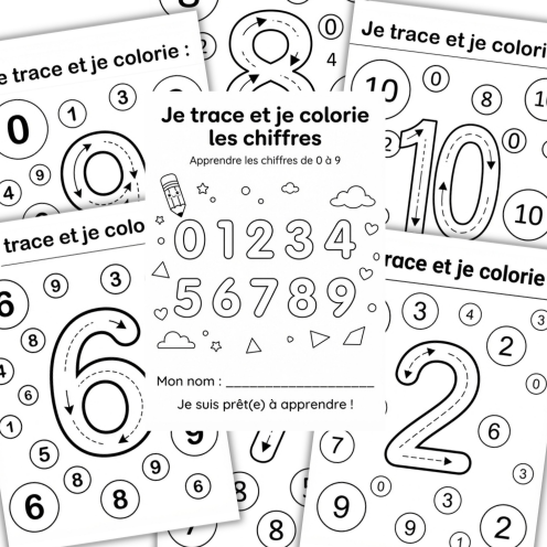Mon Cahier de Traçage et de Coloriage