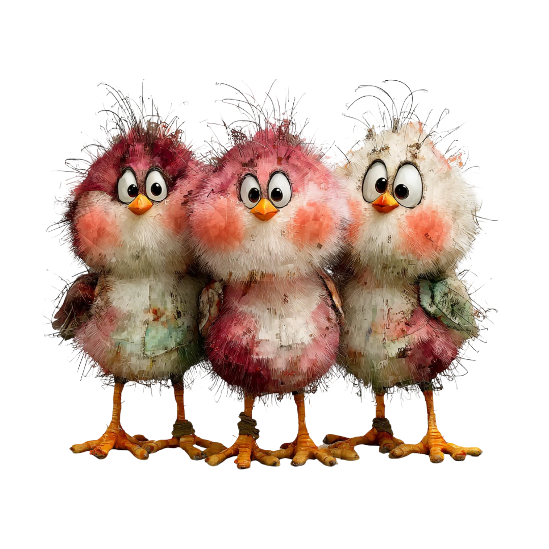 18 Cute Easter Chick Clipart Bundle – Pink Spring Watercolor Animals PNG, SVG & Printable PDF
