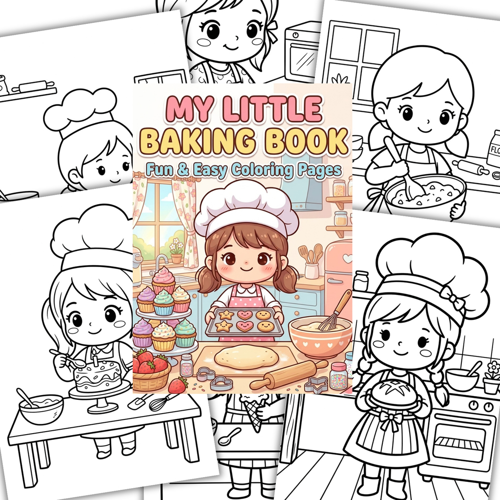 Mon Petit Livre de Pâtisserie à Colorier