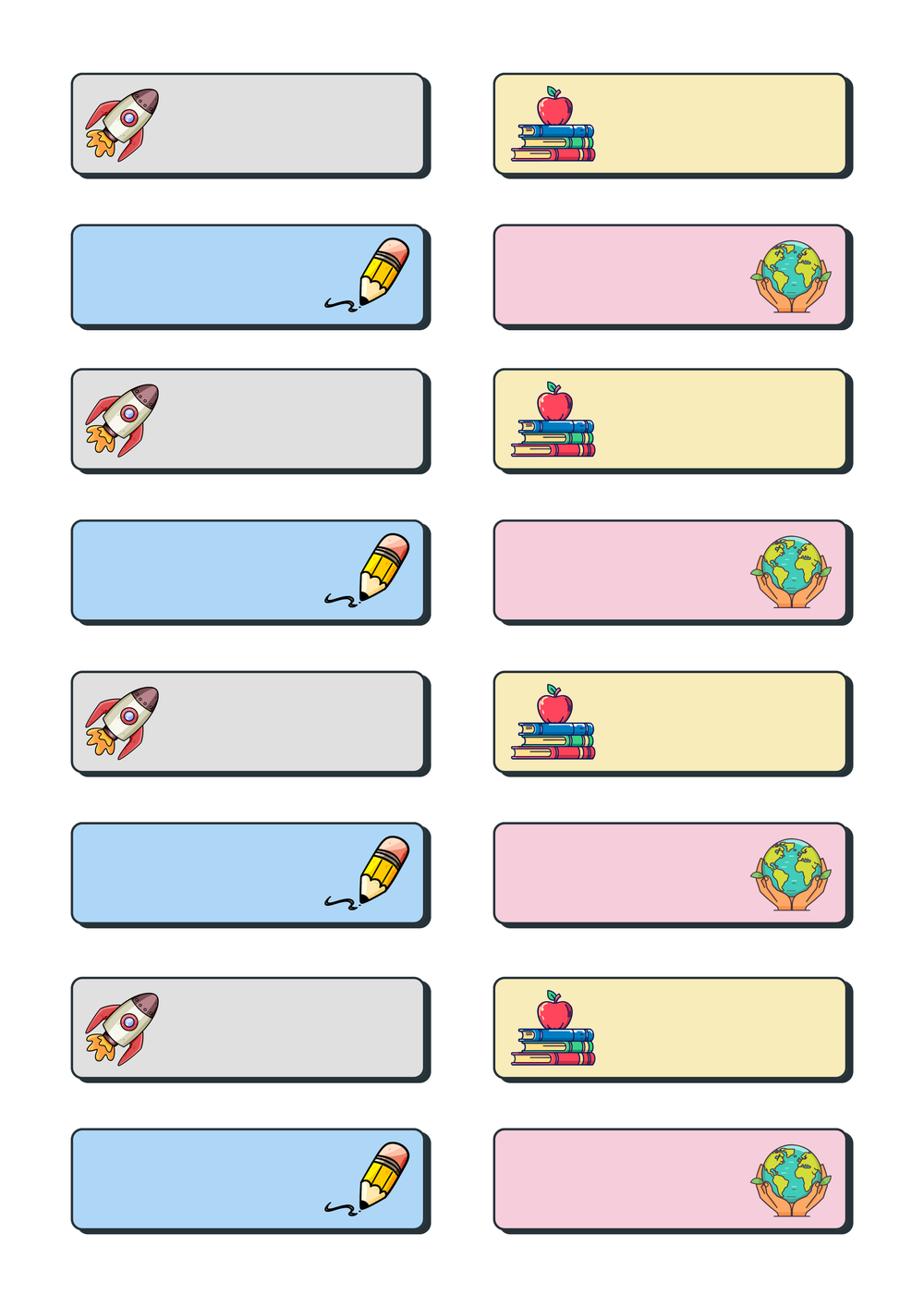 School Style – Étiquettes &amp; Stickers pour Fournitures Scolaires – page 21