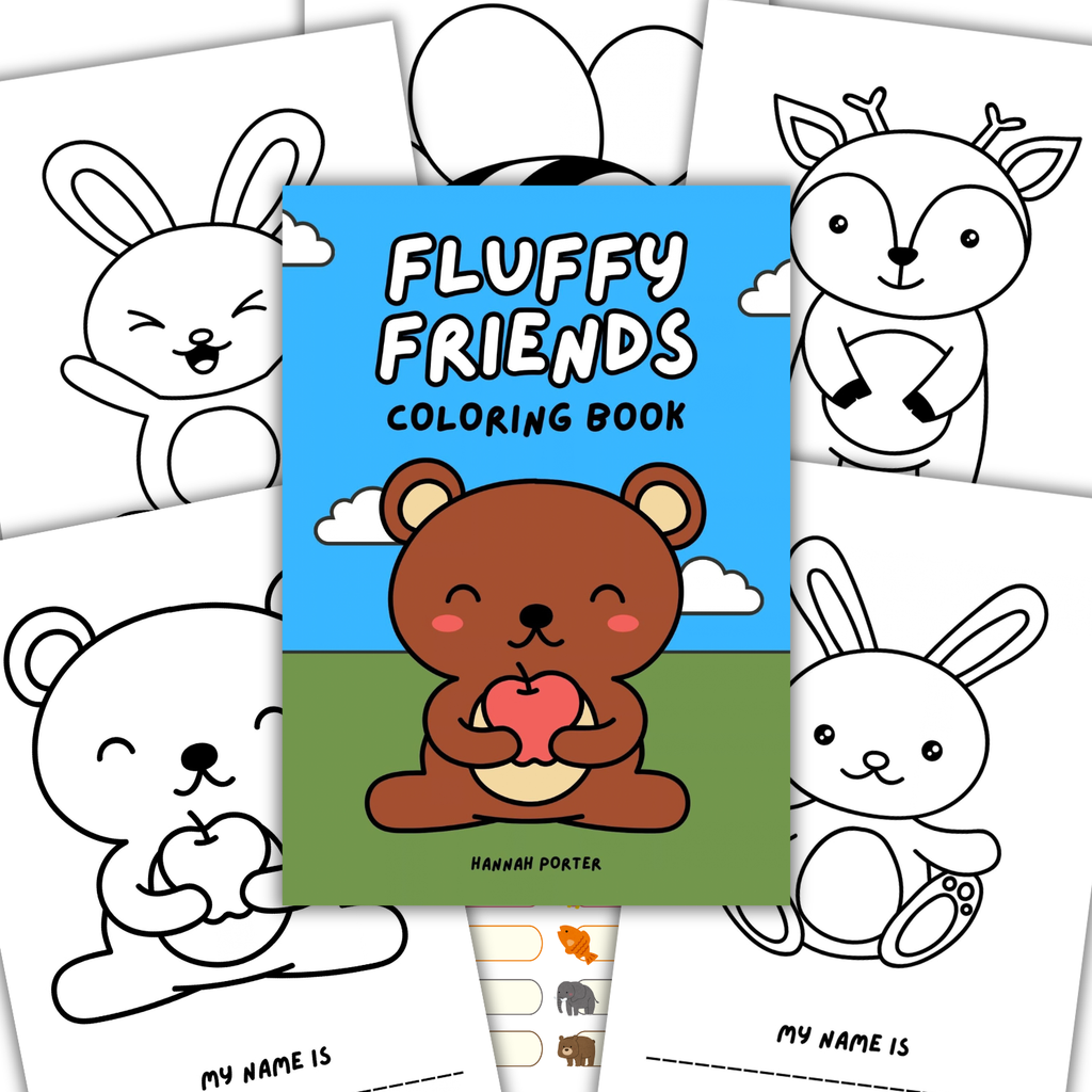 Fluffy Friends – Adorables Animaux à Imprimer & Décorer