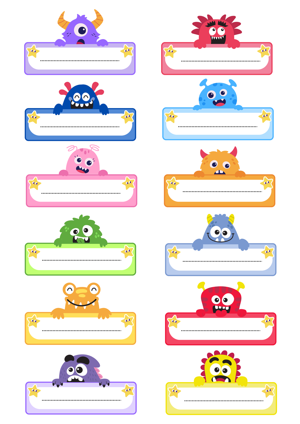 School Style – Étiquettes &amp; Stickers pour Fournitures Scolaires – page 2