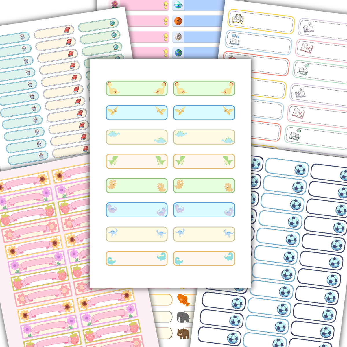 School Style – Étiquettes & Stickers pour Fournitures Scolaires