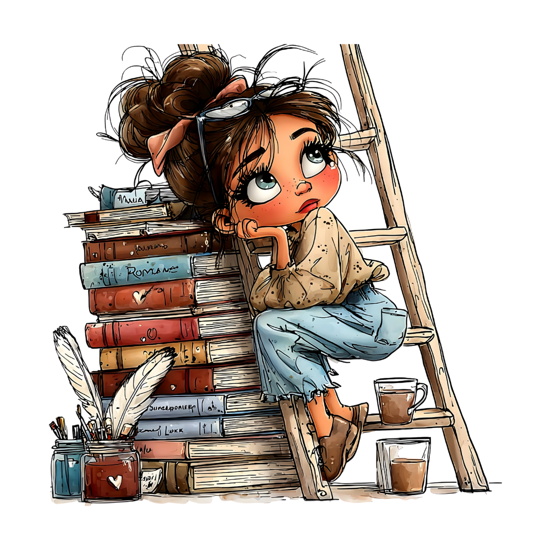 Coffee Time & Cozy Vibes Clipart Bundle | 19 Cute Girl Illustrations | Coffee Lover