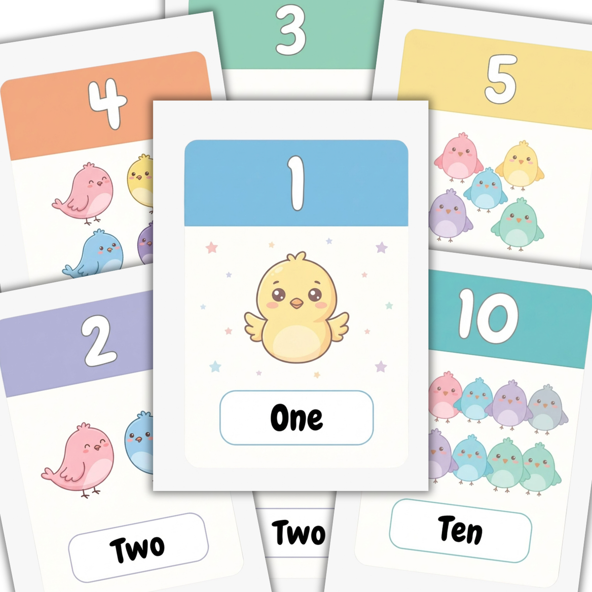 Cartes Flash des Nombres – Apprendre à Compter en S’Amusant