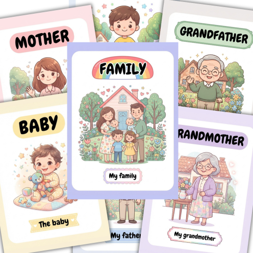 Mon Premier Livre sur la Famille en Anglais
