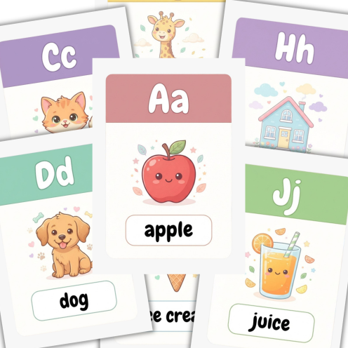 Mon Grand Livre de l’Alphabet Anglais – Apprendre de A à Z en S’amusant