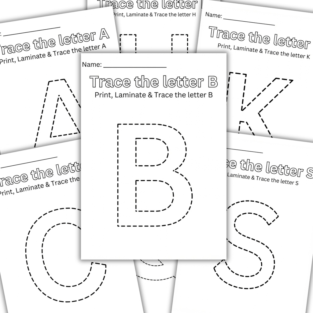 Je Trace & Je Colorie l’Alphabet – Apprends à Écrire de A à Z :