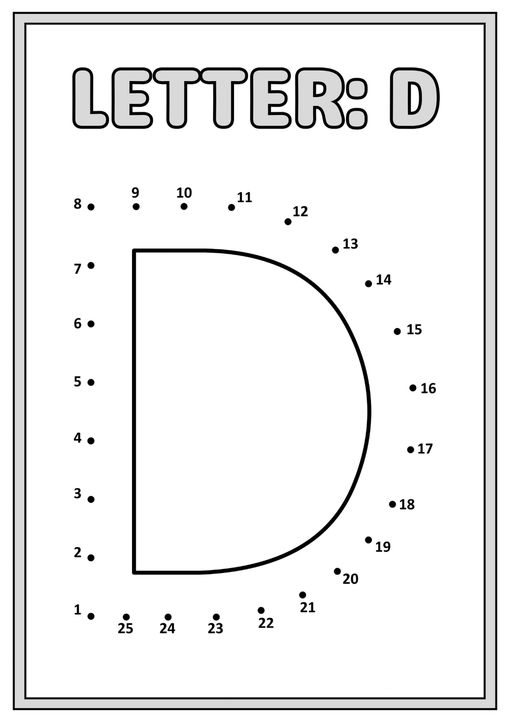 Relier les points – écrire les lettres majuscules – page 13