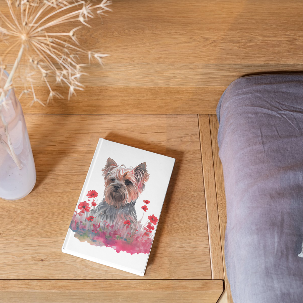 Set of 6 Watercolor Dog Illustrations with Floral Elements – High-Quality Digital Art for T-Shirt & Print