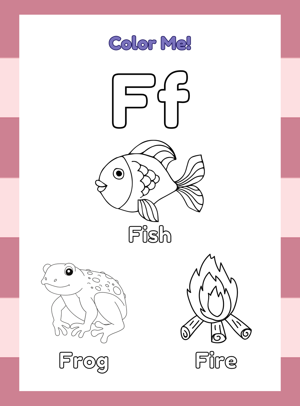 English Alphabet Coloring & Tracing Workbook | A-Z Handwriting Practice (52 Pages)