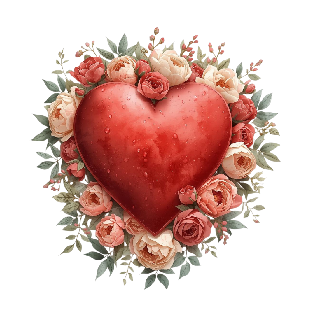 25 Red Floral Watercolor Clipart Bundle – PNG, SVG & PDF