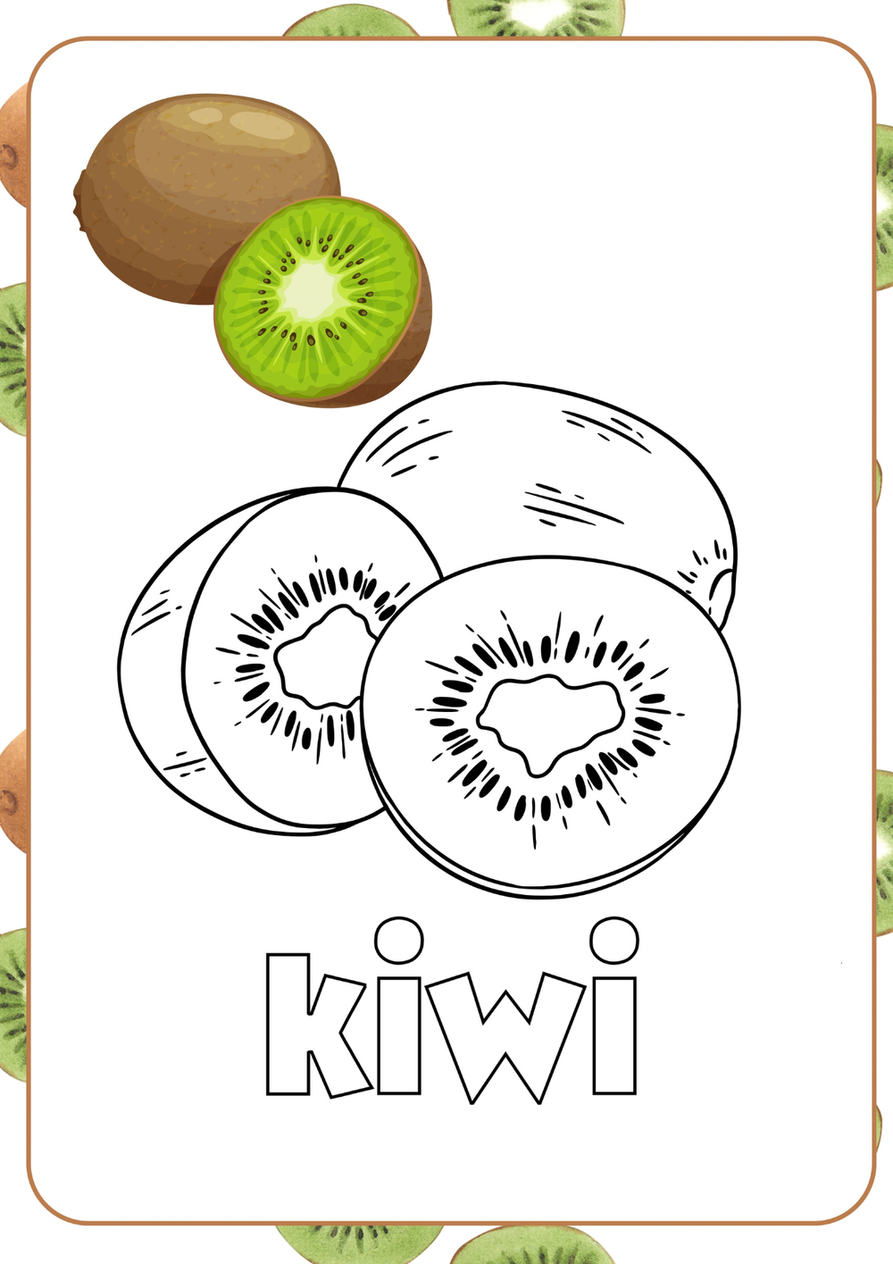 Cahier de coloriage des fruits | Édition anglaise – page 6