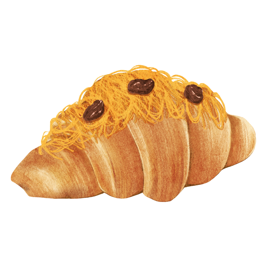 25 Watercolor Stuffed Croissant Sandwich Clipart Set – Sweet & Savory Filled Croissants Collection (Transparent PNG, SVG, PDF)