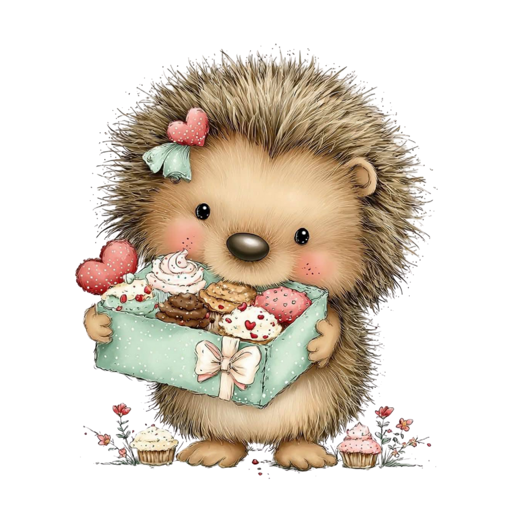 14 Romantic animal art Clipart Bundle - Valentine - Love Animals illustration PNG, SVG & Printable PDF
