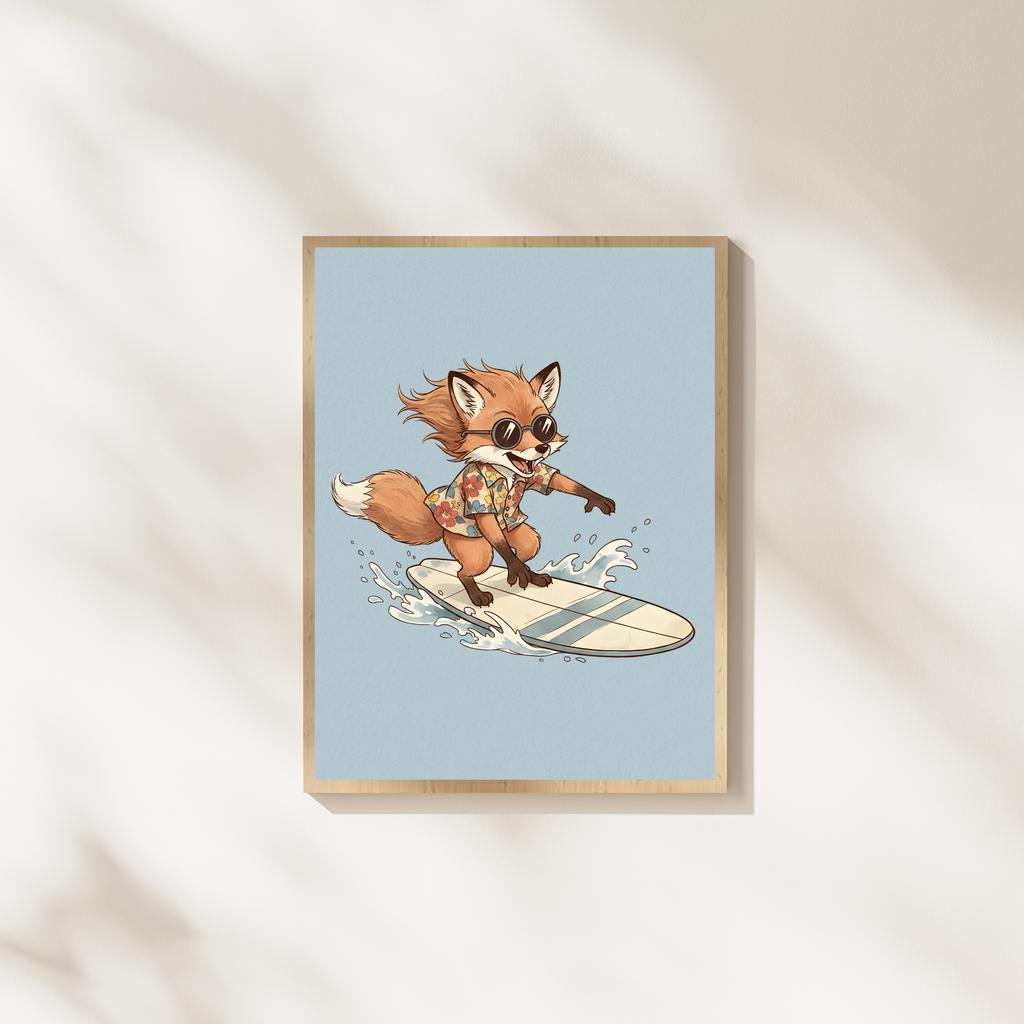 Fun Animal Wall Art – Printable PDF | Modern Digital Illustration