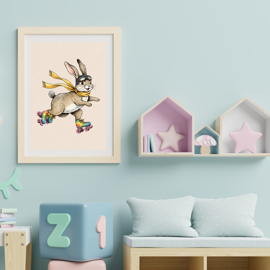 Fun Animal Wall Art – Printable PDF | Modern Digital Illustration