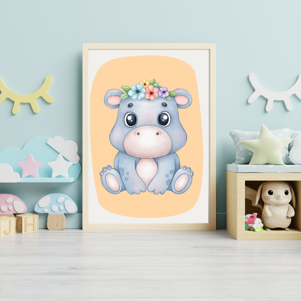 Kids Animal Wall Art Set – 10  Nursery Prints | Playroom Decor | Digital PNG 300 DPI