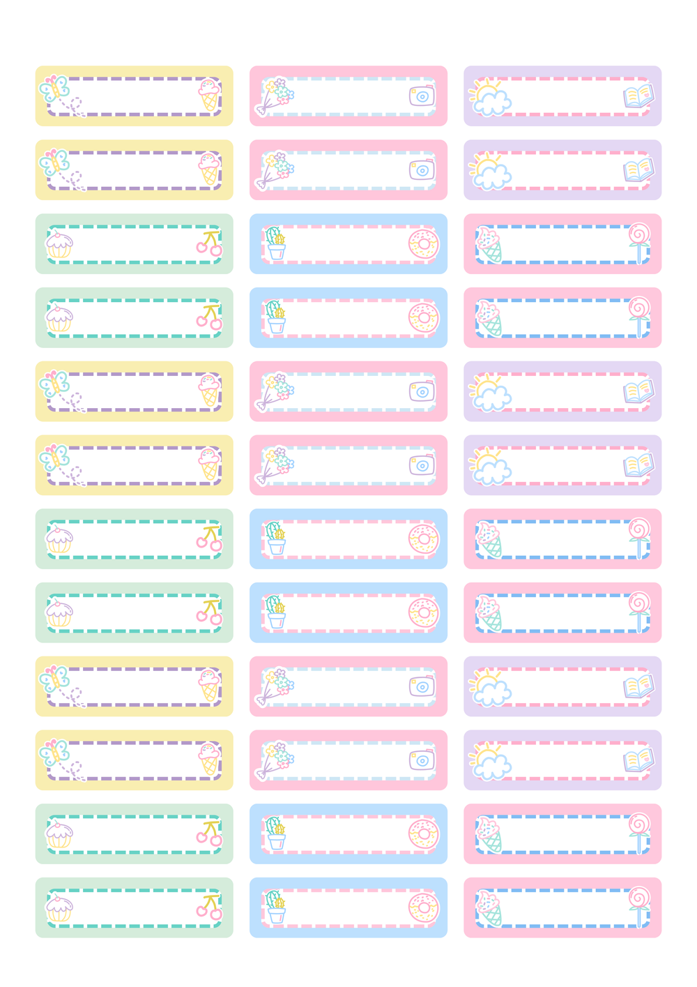 School Style – Étiquettes &amp; Stickers pour Fournitures Scolaires – page 6