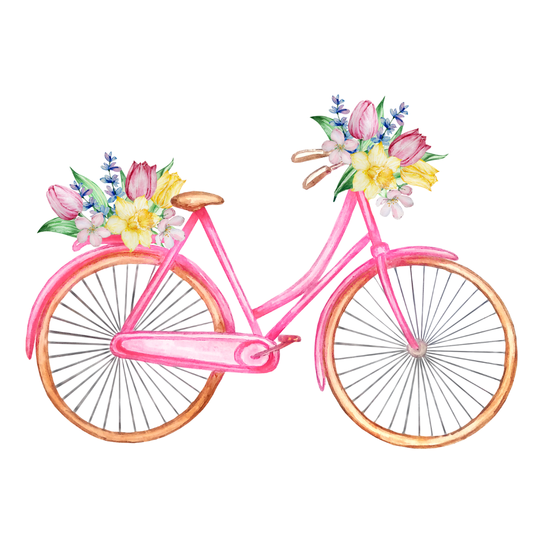 25 Bicycle Clipart Set – High-Resolution Transparent PNGs 4096×4096 (300 DPI)