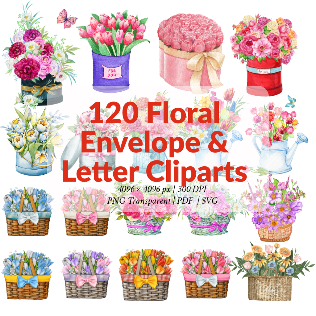 120 Floral Mega Bundle