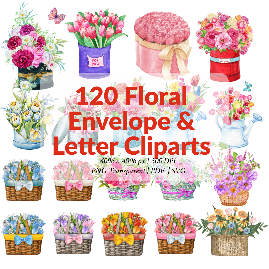 120 Floral Mega Bundle
