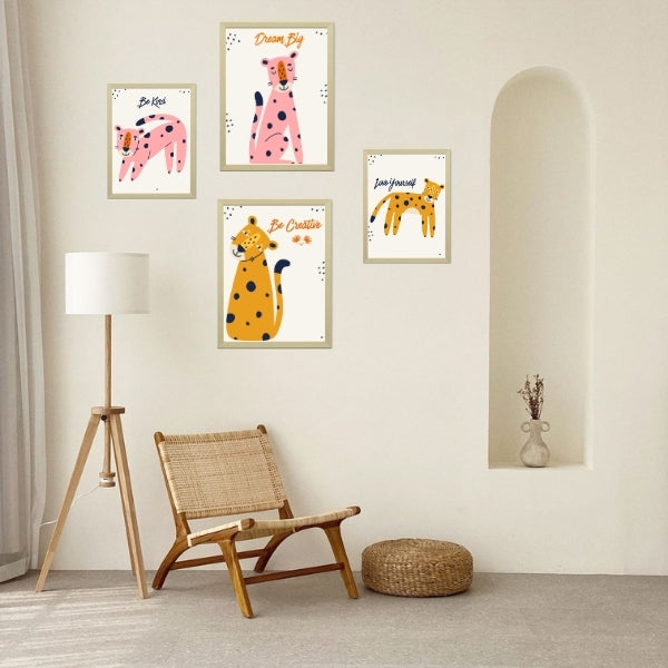 Animal Nursery Prints – Set of 6, Kids Room Decor (Digital Download)