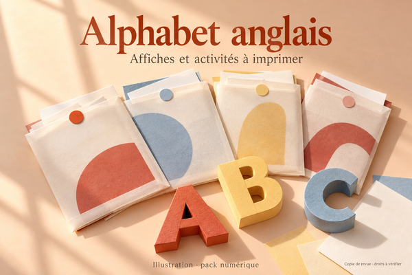 Alphabet anglais – Affiches et activités – aperçu 1