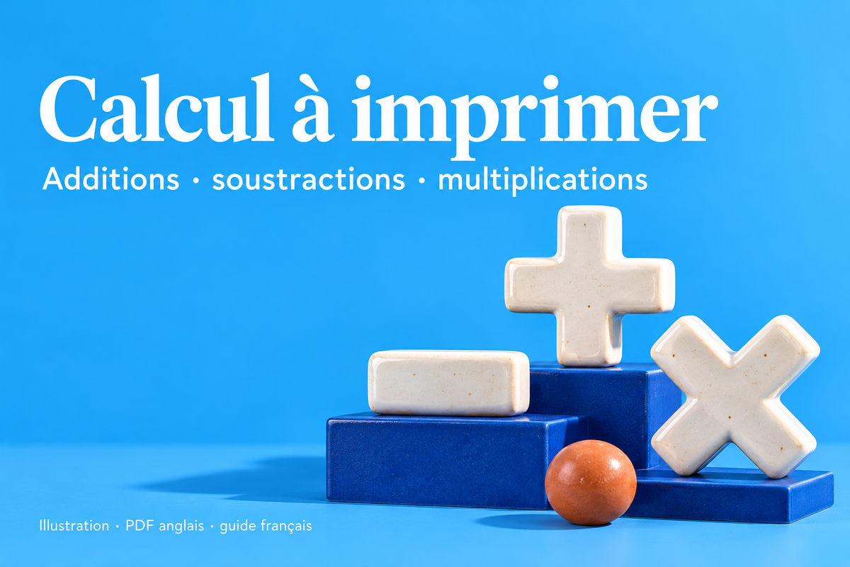 Calcul – Additions, soustractions et multiplications – aperçu 1