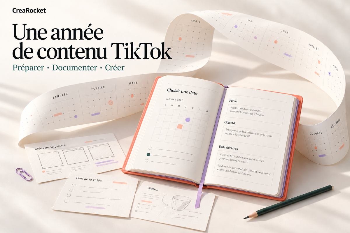 Calendrier TikTok annuel – Atelier de planification et briefs vidéo – aperçu 1