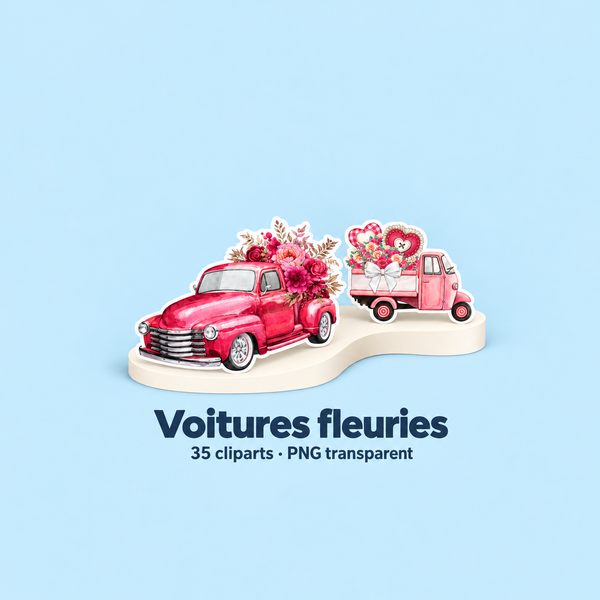 Illustration 3D — Collection de 35 cliparts de voitures