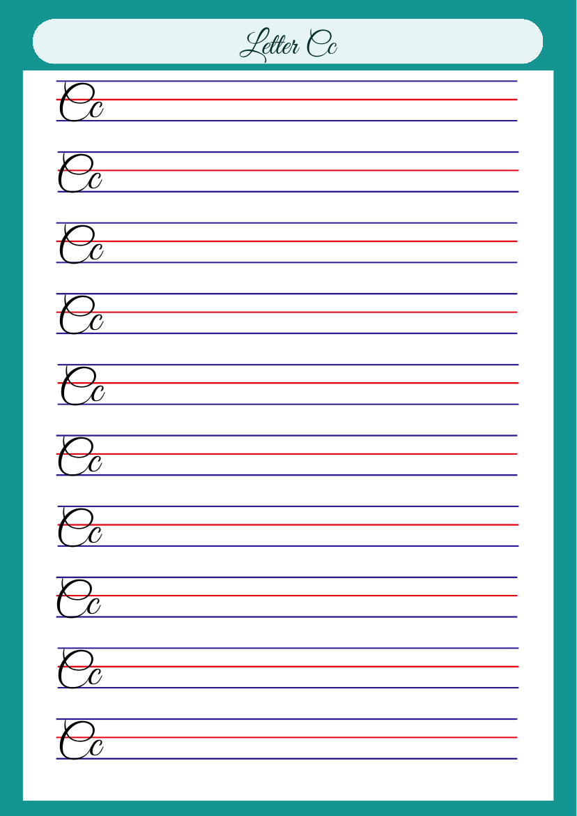 Écriture de l’alphabet – Tracé et cursive | 2 cahiers PDF, 52 pages – page 3