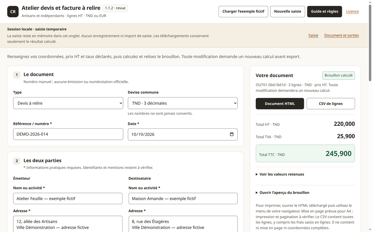 Création de devis et factures à partir d’un message client – visuel 2
