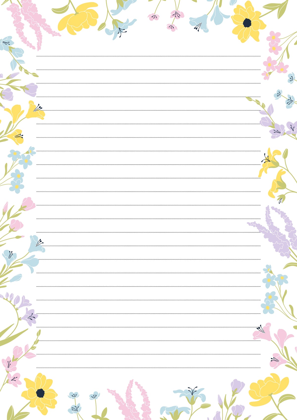 Bordures de page A4 – 101 pages décorées à imprimer – visuel 2
