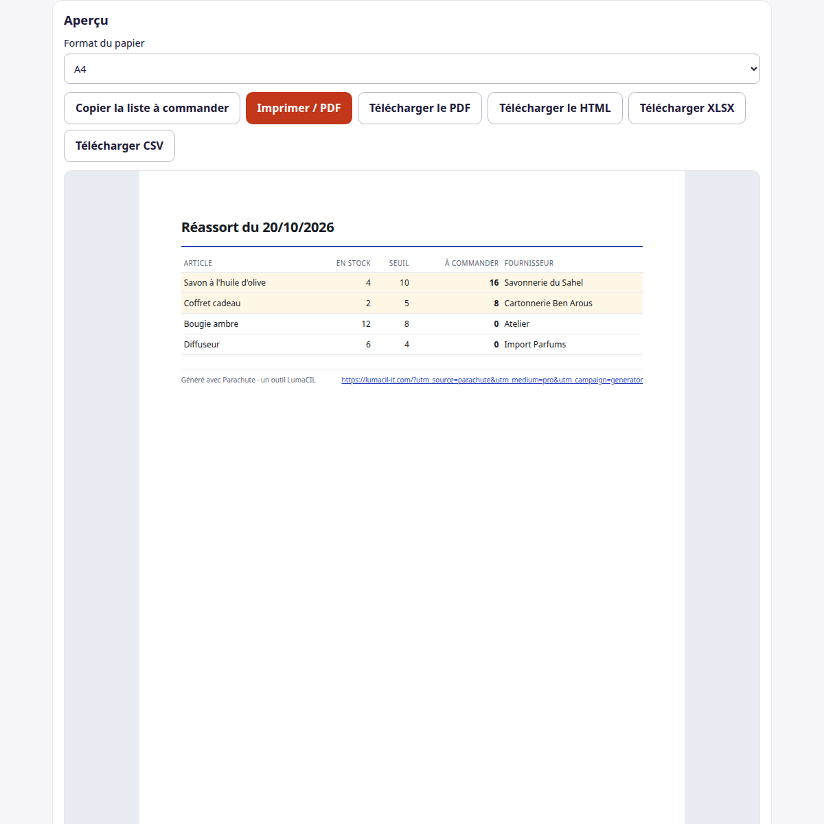Réassort — seuils d'alerte et quantités à commander FR/AR/EN – visuel 2