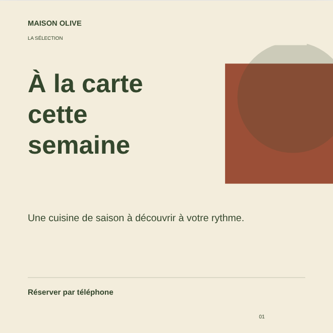 Visuels de restaurant – visuel 2