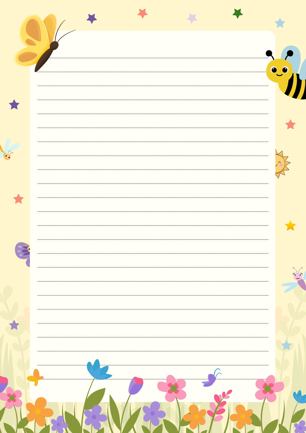 Bordures de page A4 – 101 pages décorées à imprimer – visuel 3
