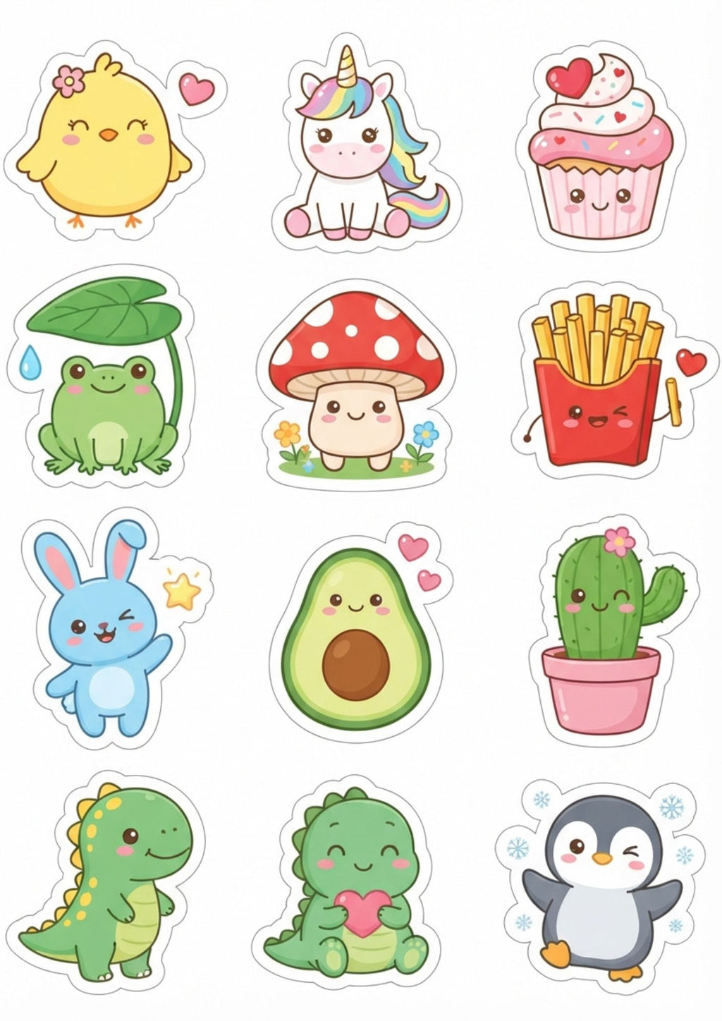 Planches de stickers à imprimer – 24 pages illustrées – visuel 3