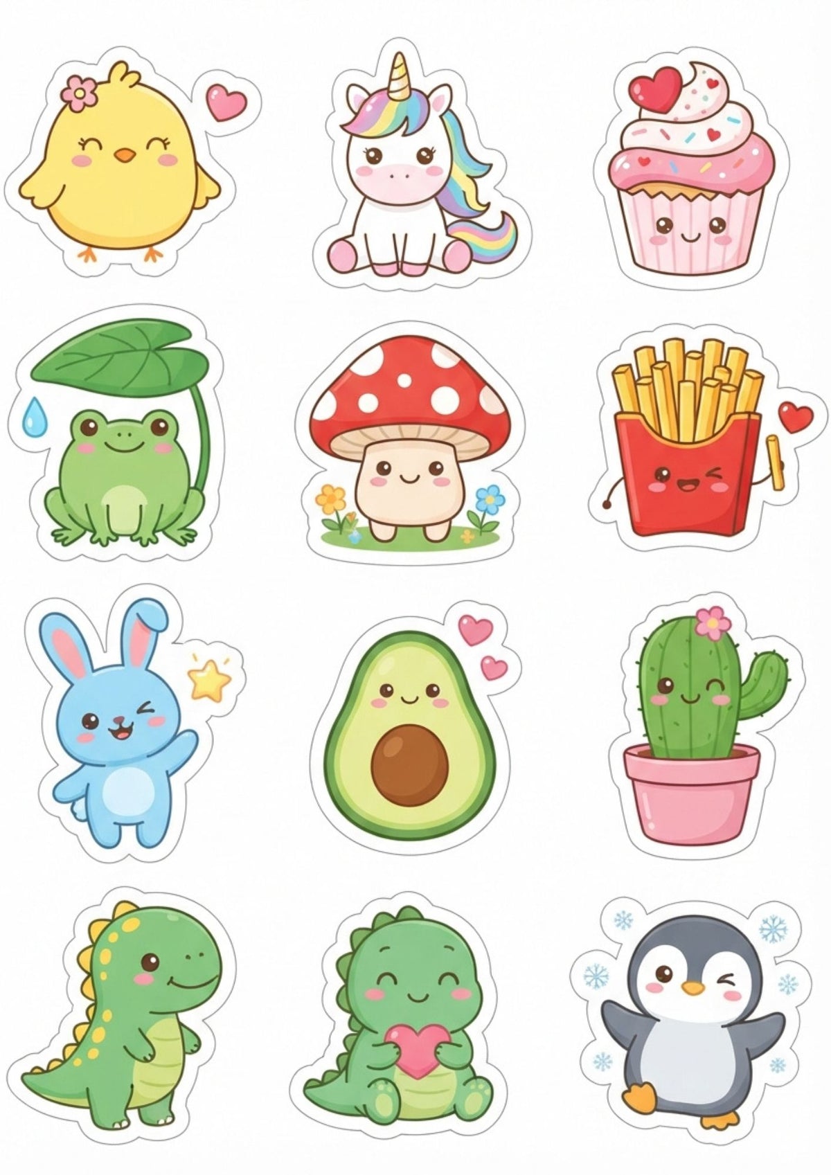 Planches de stickers à imprimer – 24 pages illustrées – visuel 3