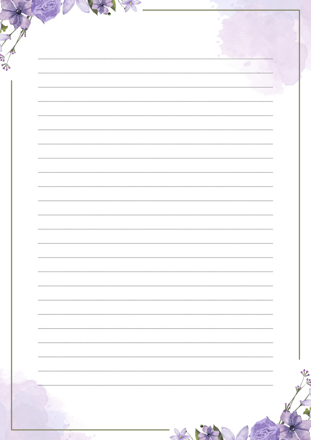 Bordures de page A4 – 101 pages décorées à imprimer – visuel 4