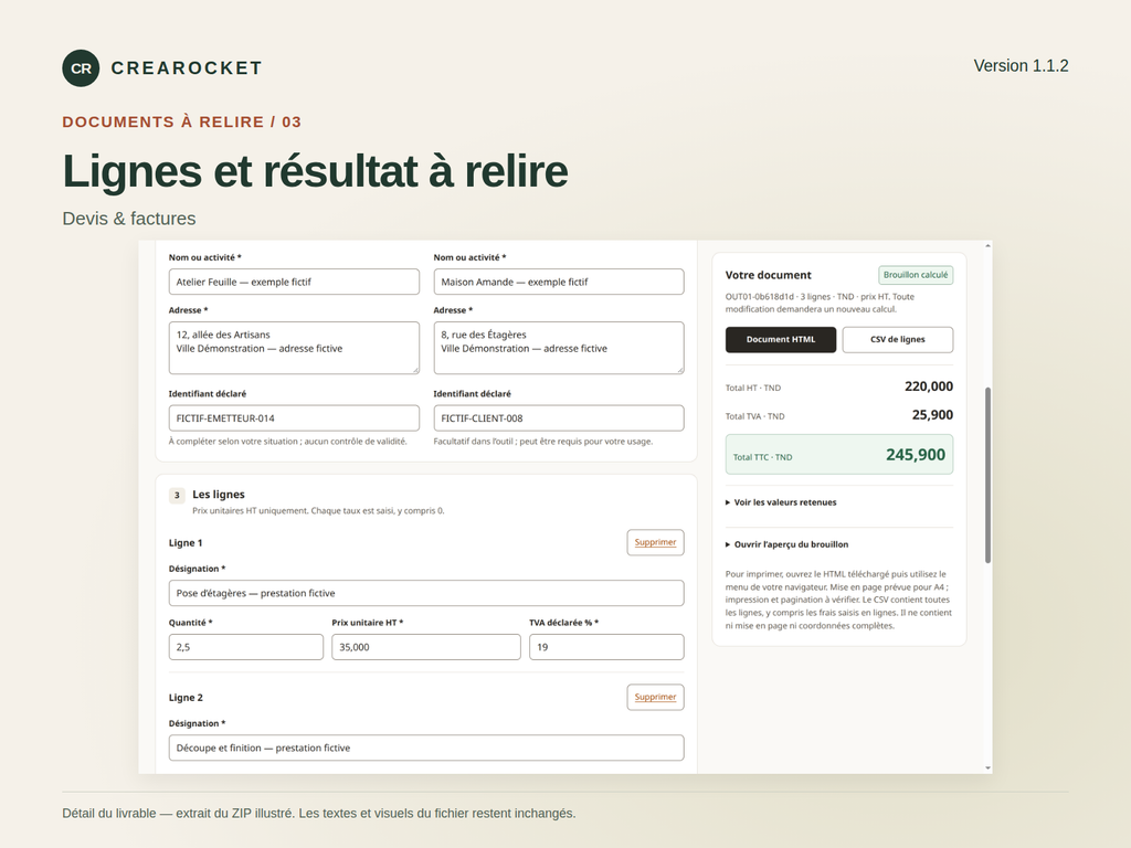 Création de devis et factures à partir d’un message client – visuel 4