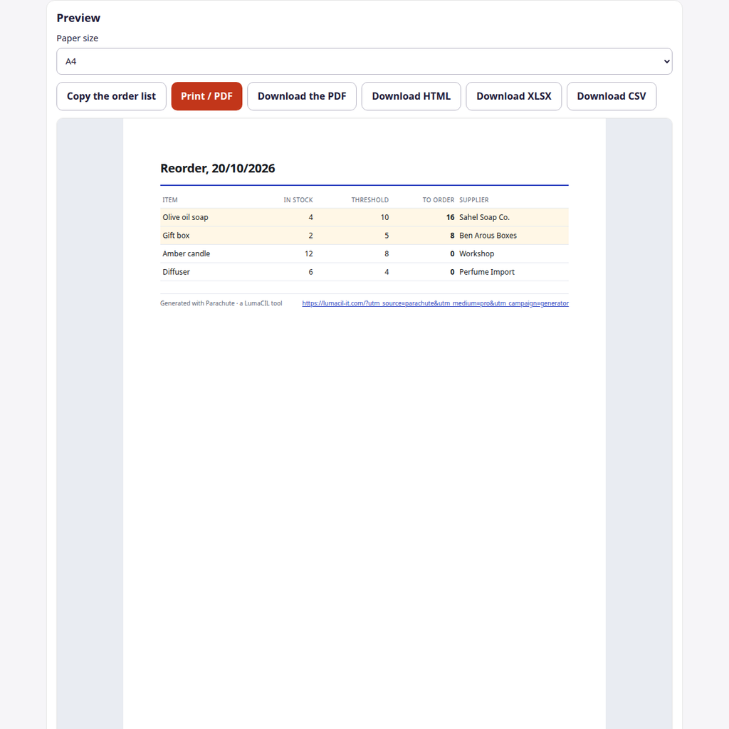 Réassort — seuils d'alerte et quantités à commander FR/AR/EN – visuel 4