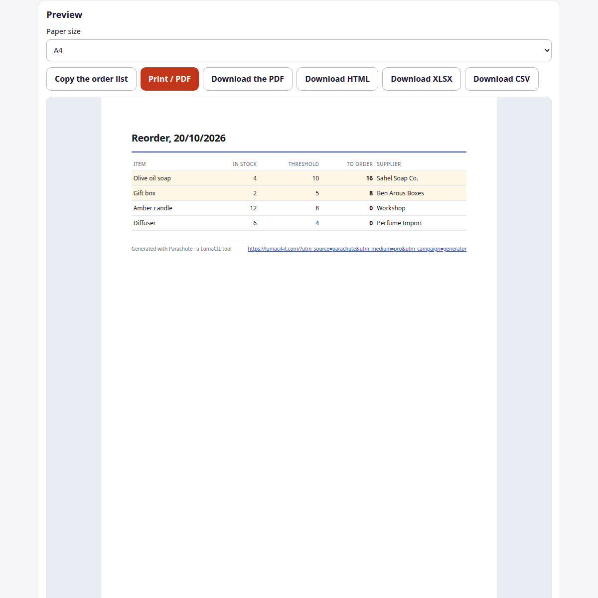 Réassort — seuils d'alerte et quantités à commander FR/AR/EN – visuel 4