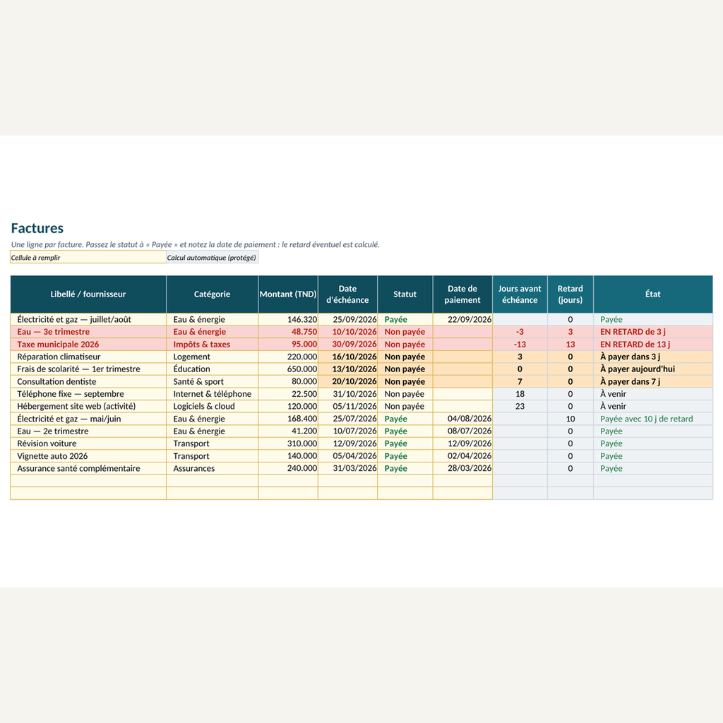 Abonnements et factures reçues — classeur de consultation – visuel 9