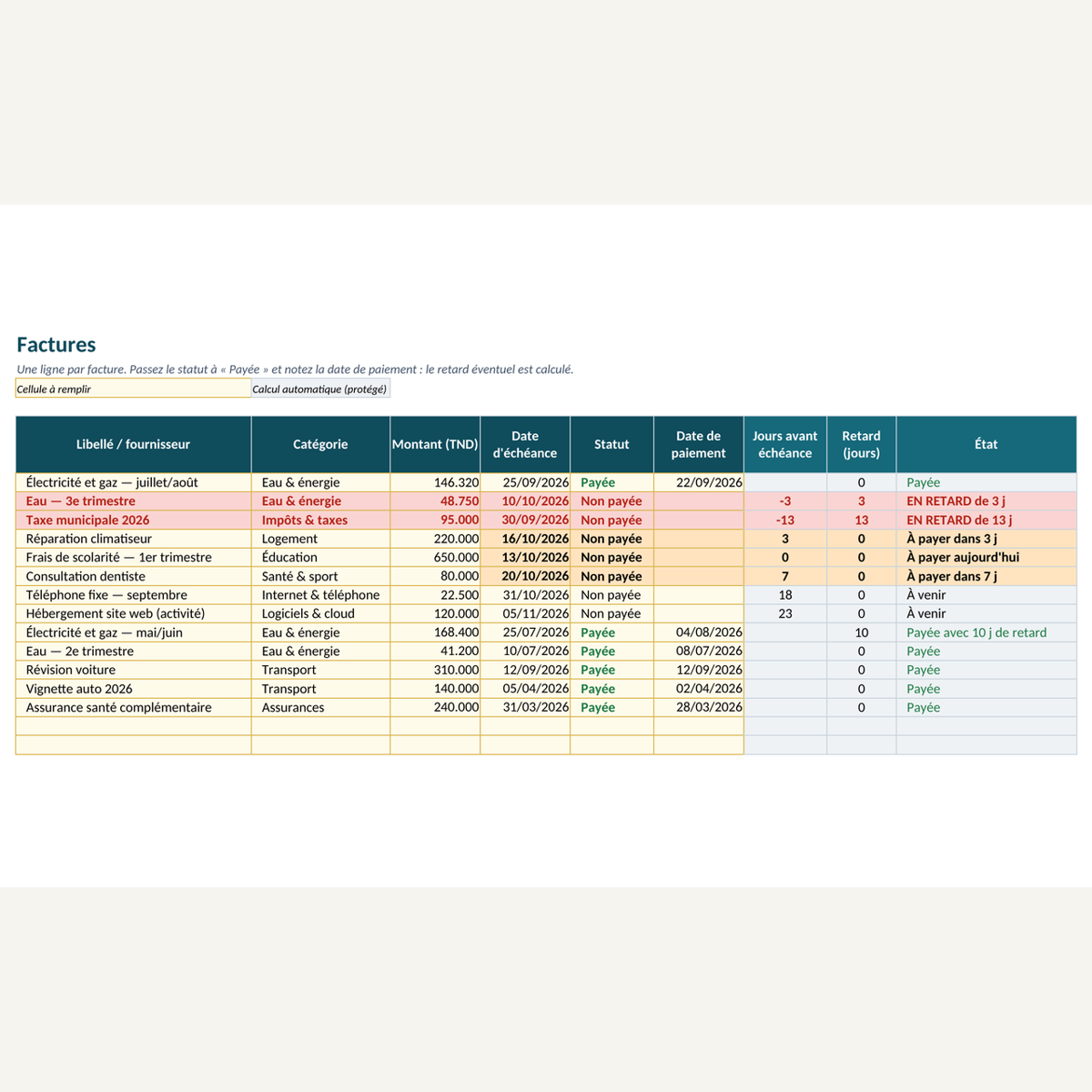 Abonnements et factures reçues — classeur de consultation – visuel 9