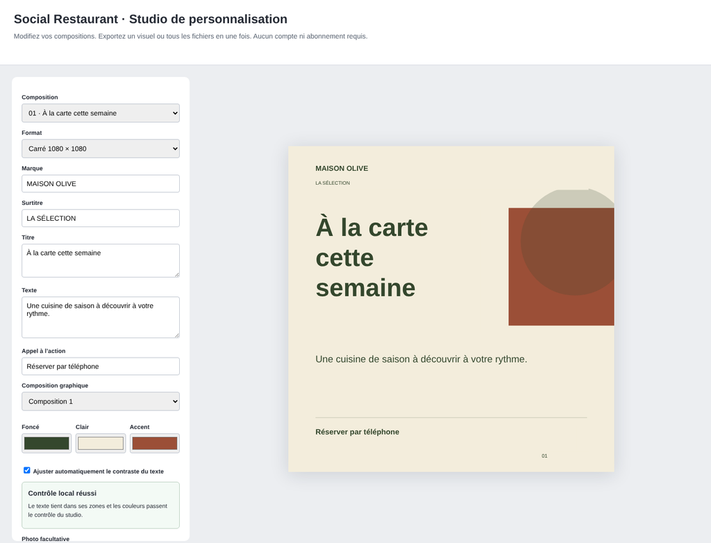 Visuels de restaurant – visuel 9