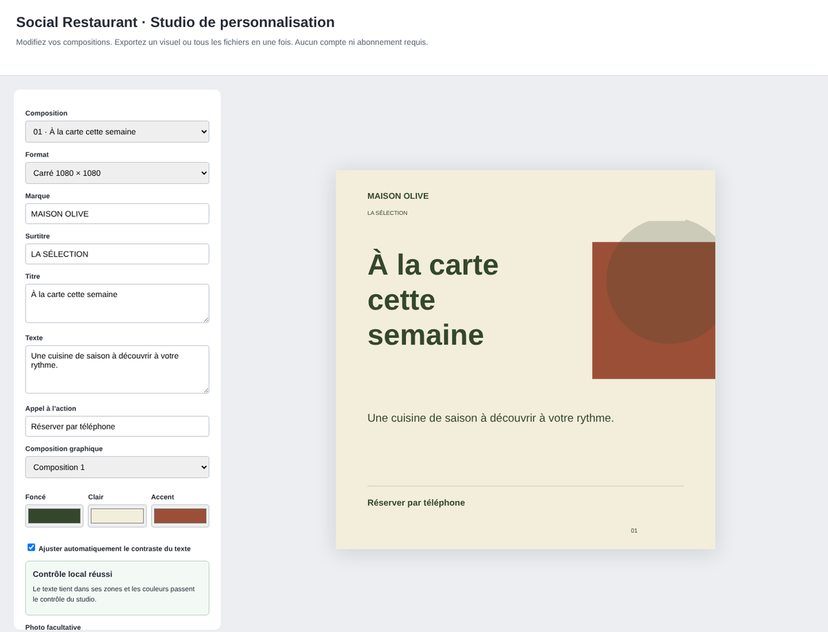 Visuels de restaurant – visuel 9